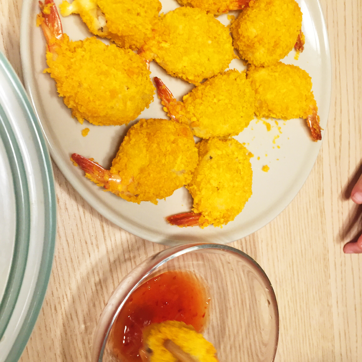 广州朱记做的黄金芝士凤尾炸虾