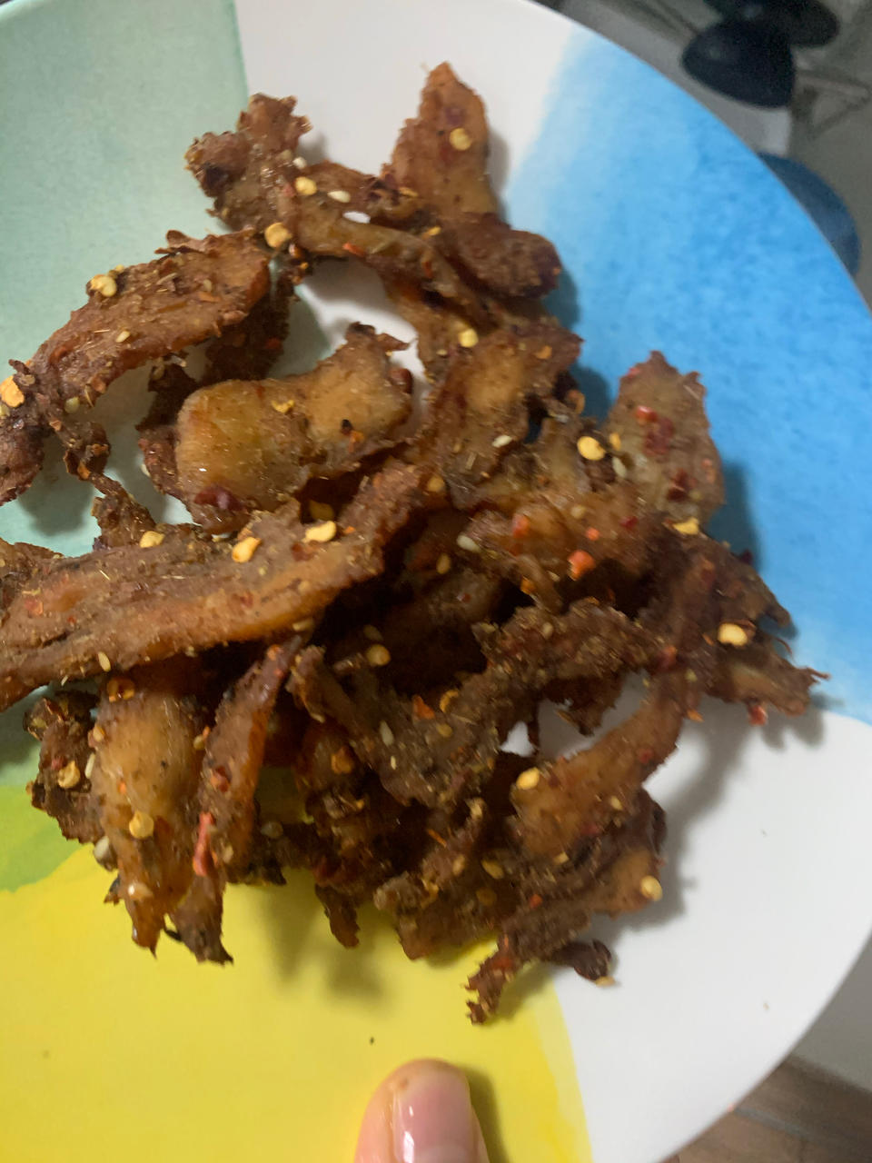 烤鸡胸肉干（人吃 有调料）