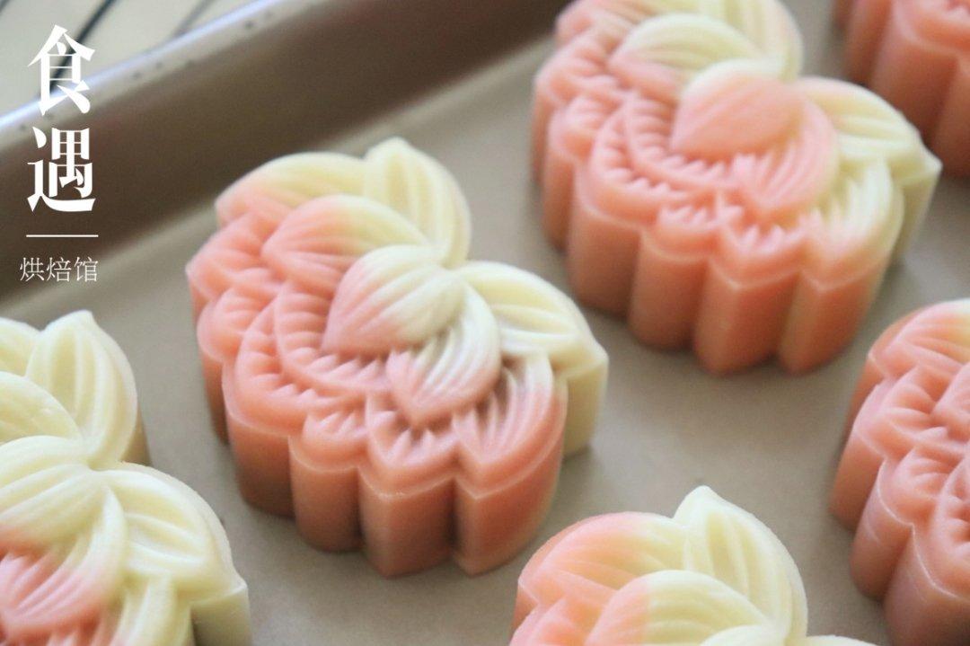 日式美颜桃山皮月饼