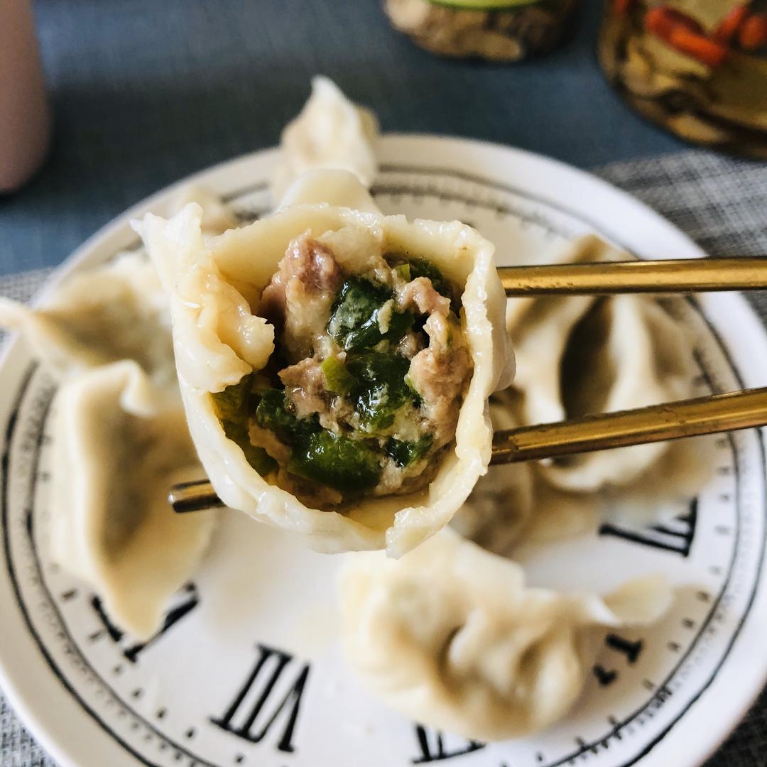 青椒猪肉饺子的做法
