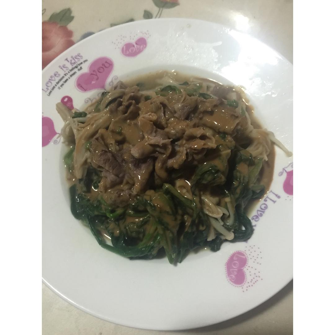 麻酱金针肥牛