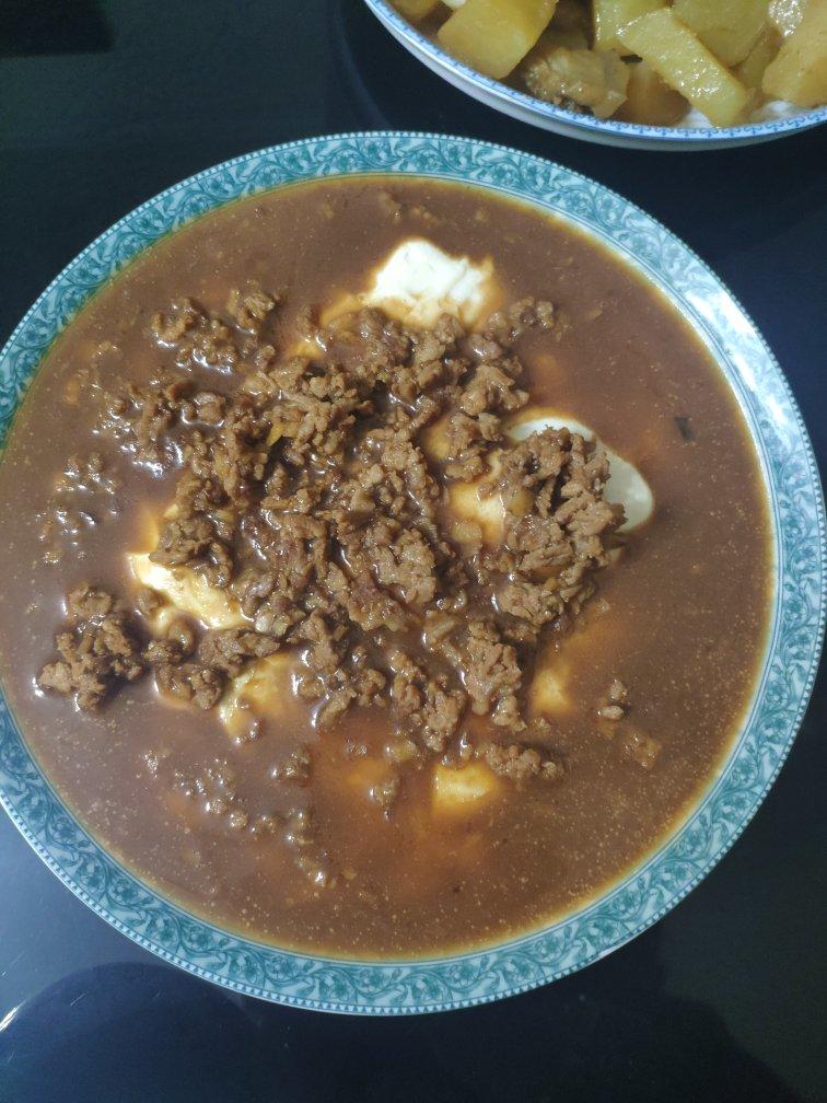 肉末豆腐蒸蛋