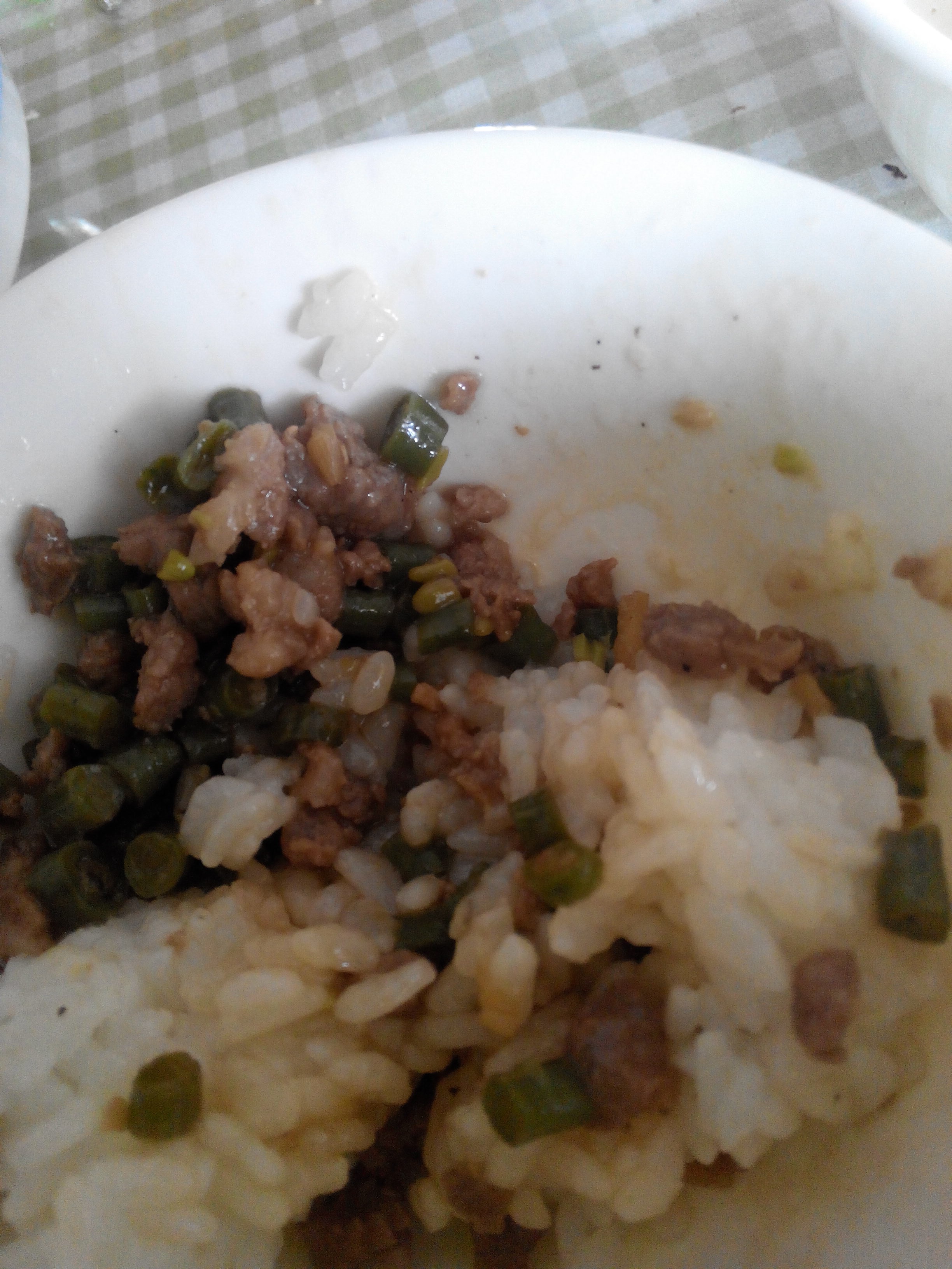 肉沫豆角下饭菜