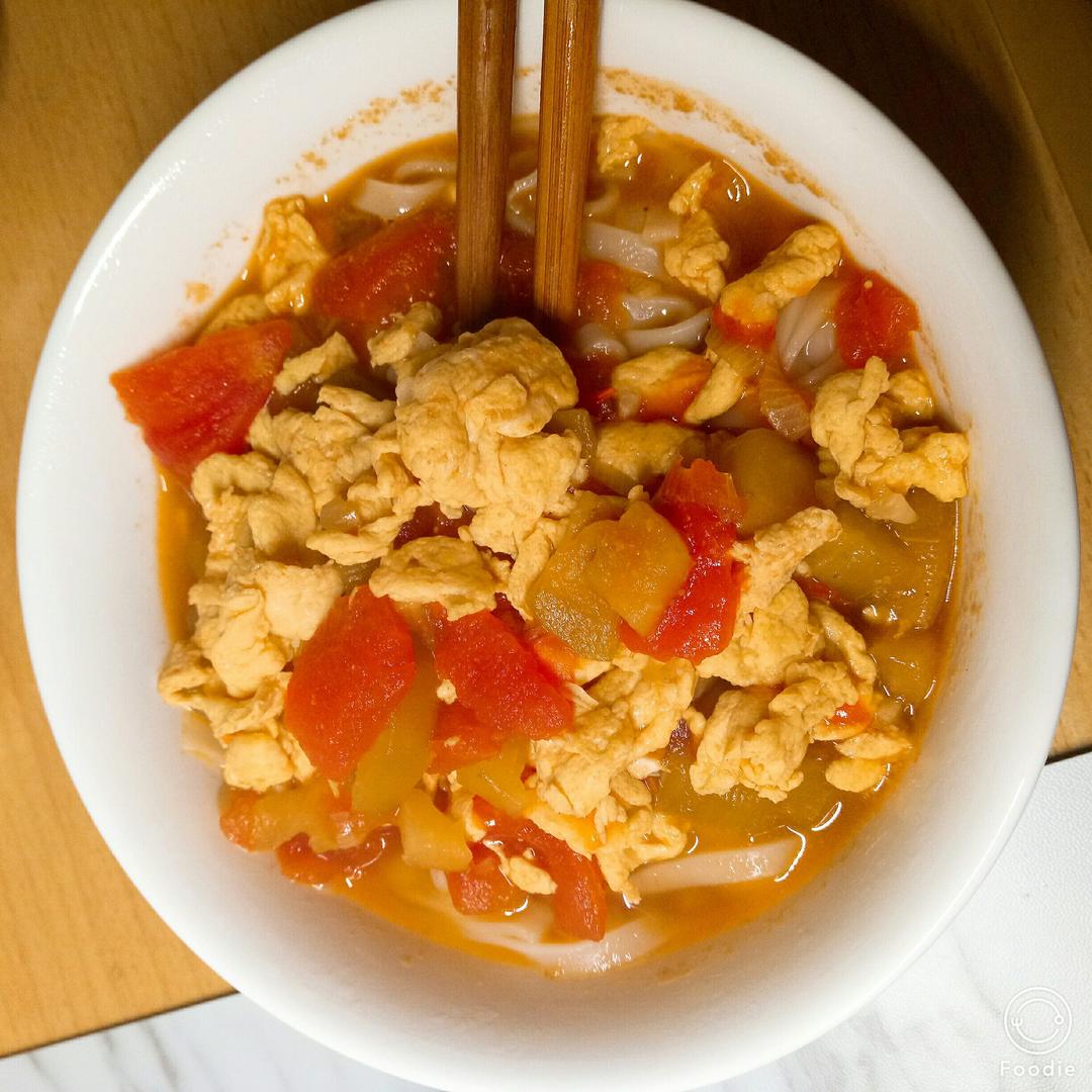 超级入味好吃的番茄鸡蛋面