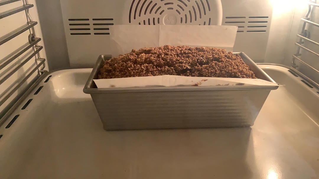 摩卡花生酥全麦快手面包丨健康·烘焙