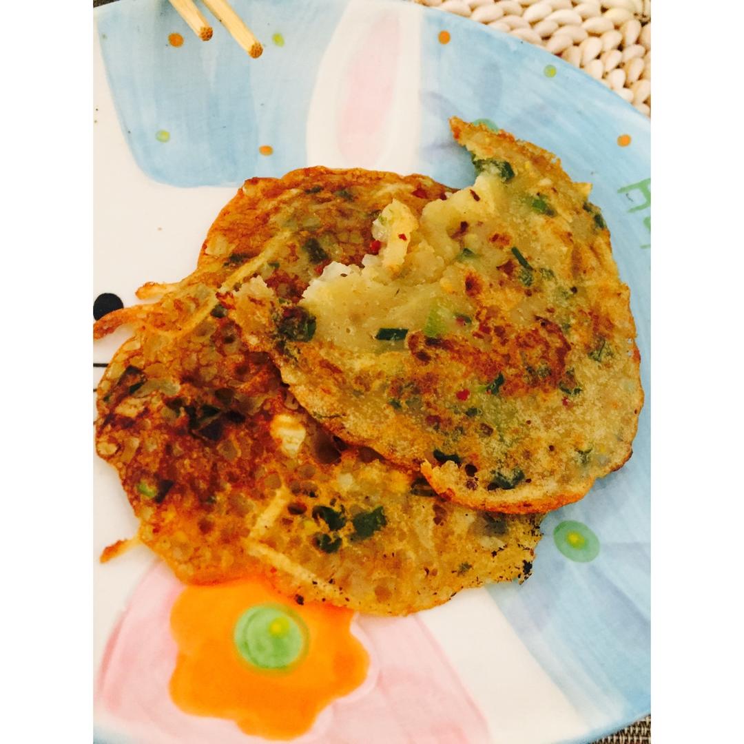 香煎土豆丝鸡蛋饼
