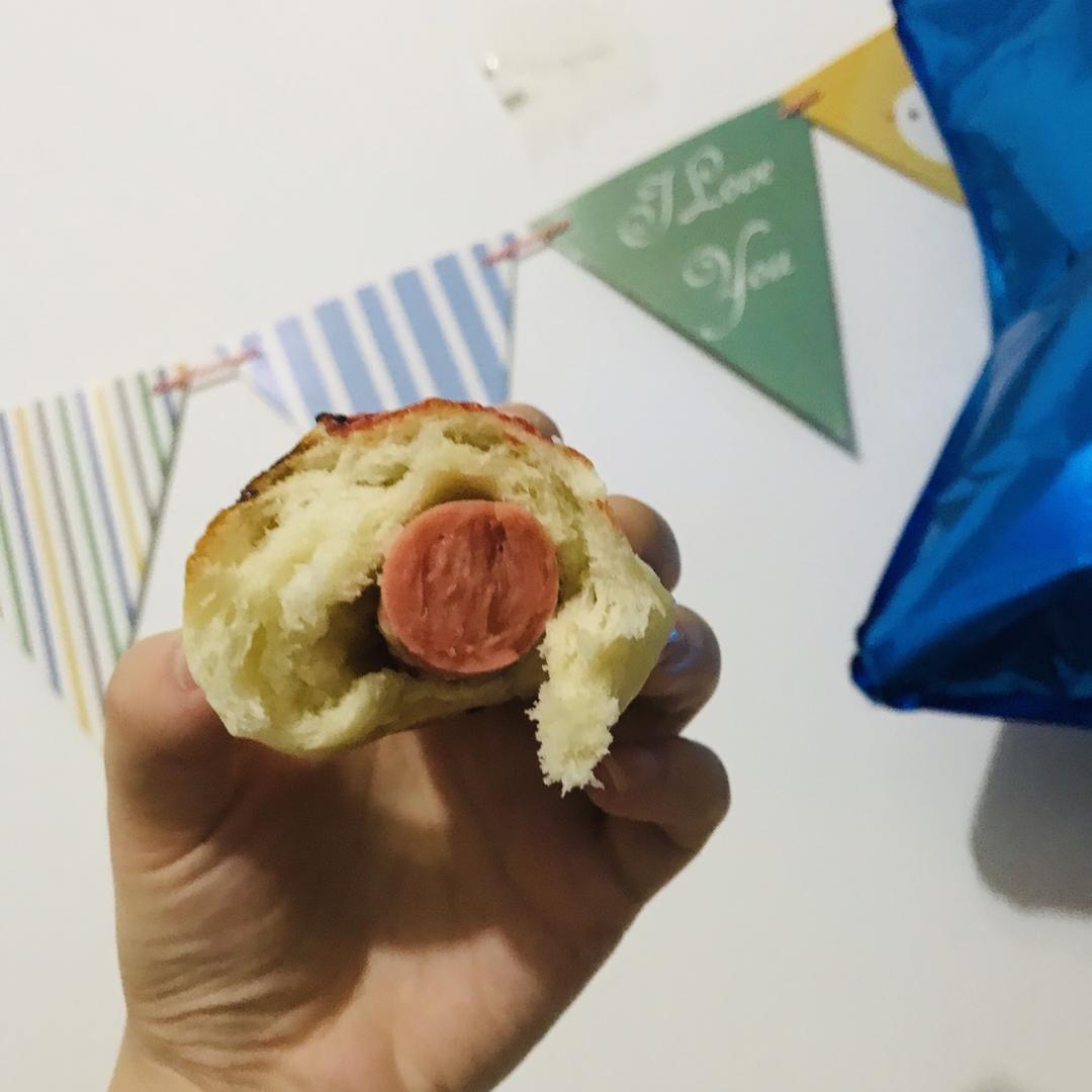 火腿肠早餐面包（一次发酵法）
