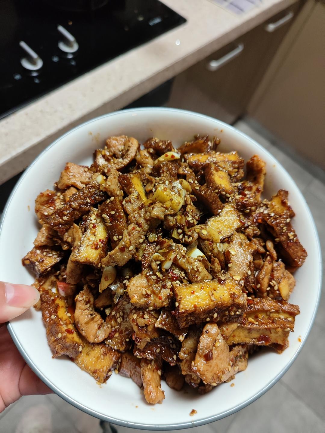 两步搞定一碟，冷吃香辣豆干！