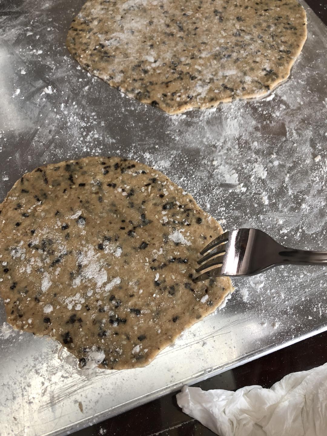 大船长高比克风炉～海苔芝麻蛋白饼干（减肥健身食谱）的做法 步骤8