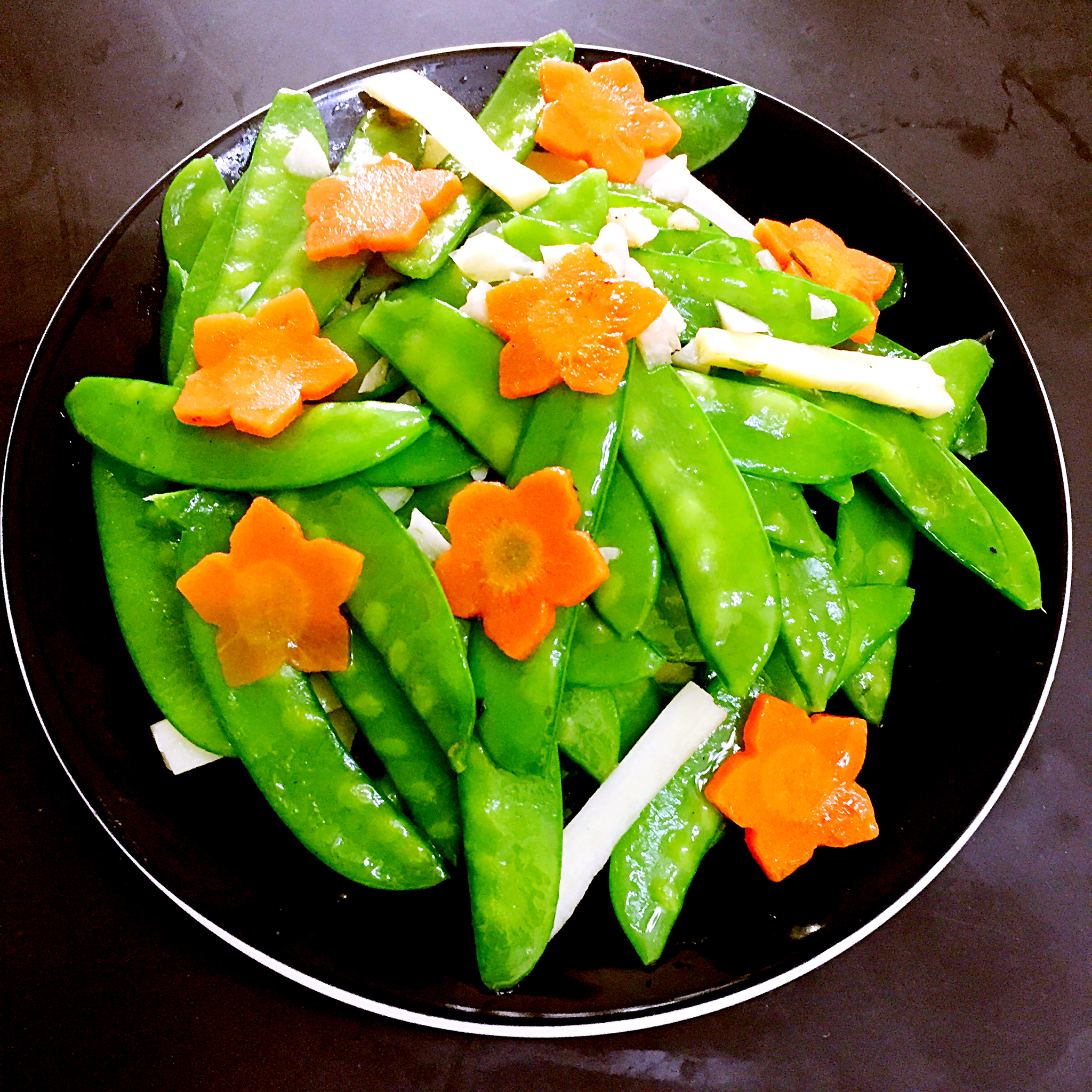 心悦_做的清炒荷兰豆