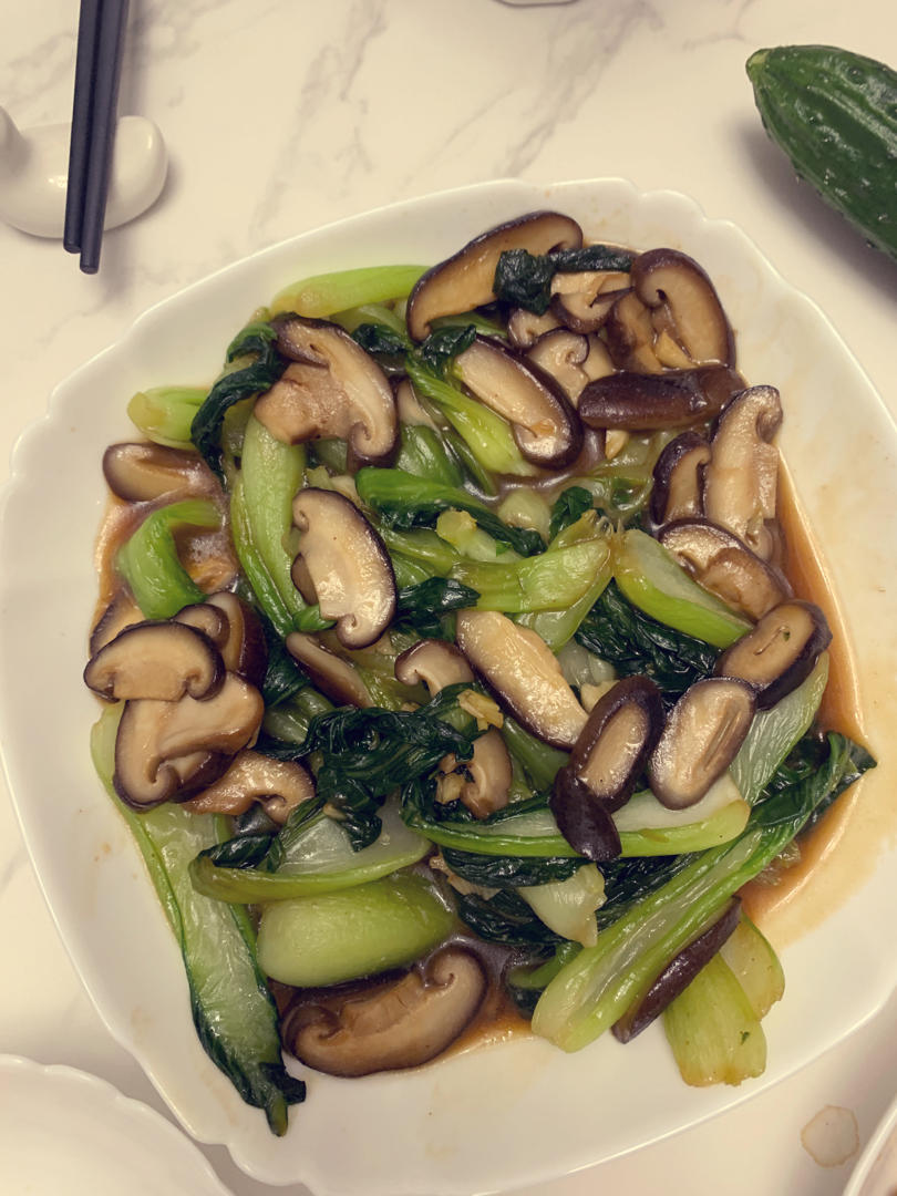 入味的香菇油菜