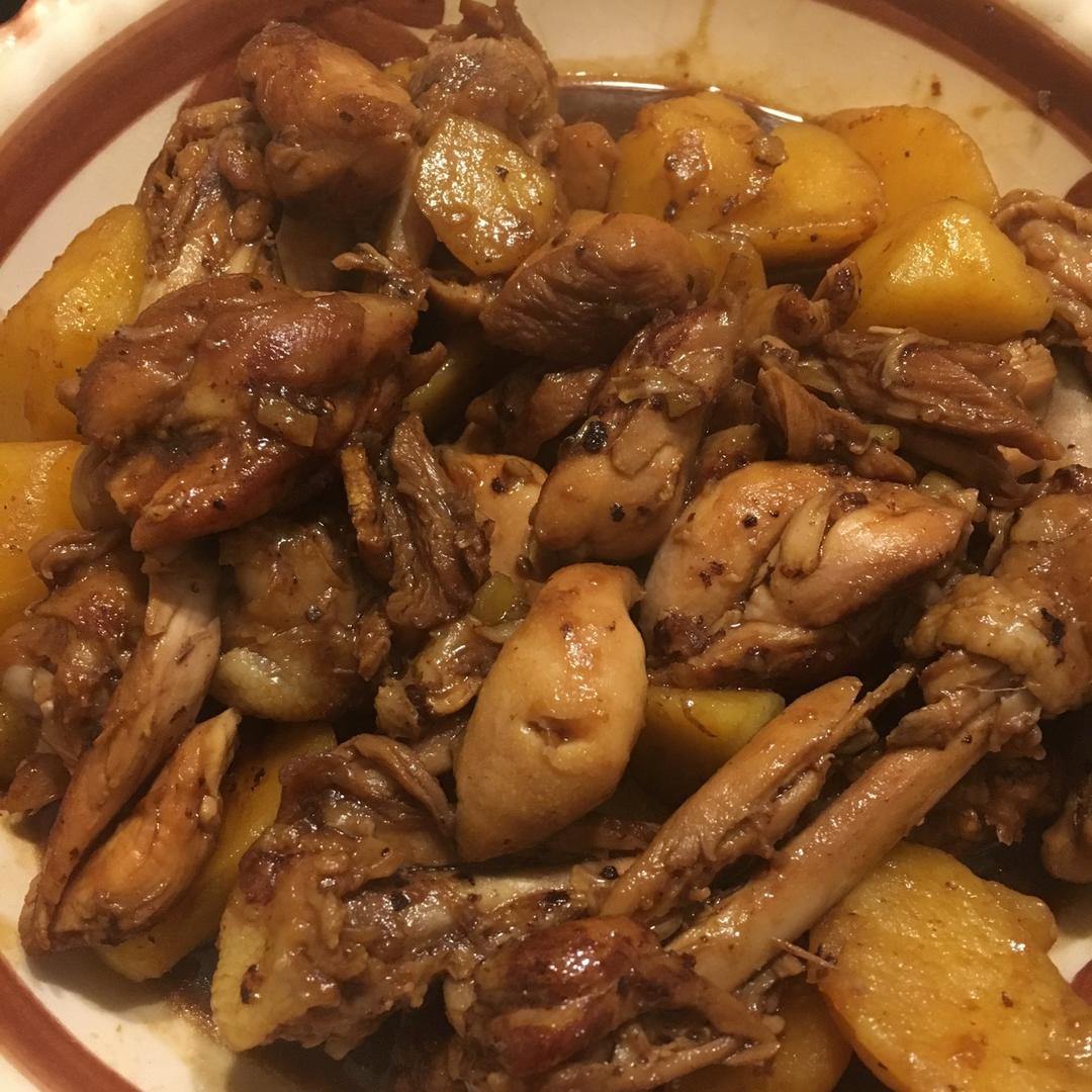 红烧土豆炖鸡腿