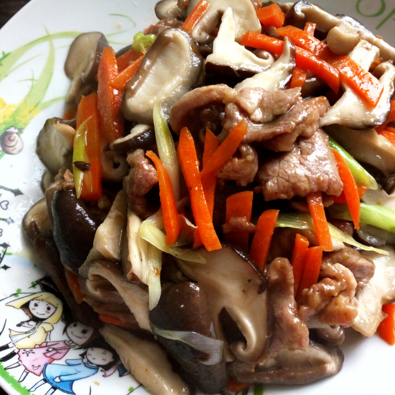 香菇炒肉丝
