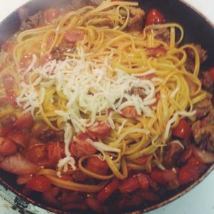 番茄香肠牛肉意大利面（Grand pasta）的做法 步骤9