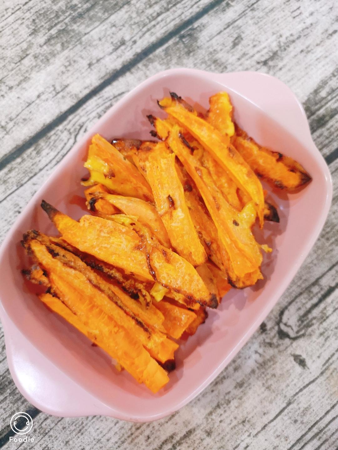 松下蒸烤箱-烤蜜薯条-追剧零食