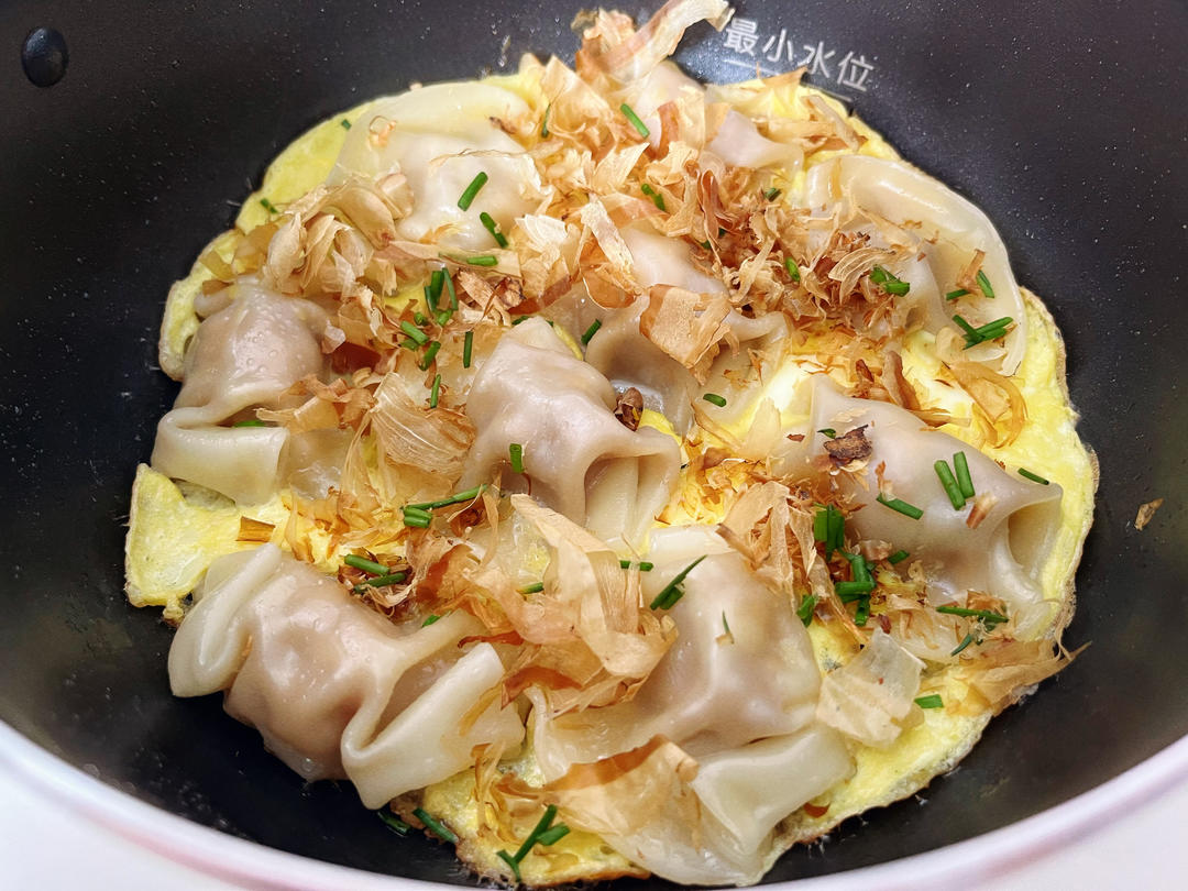 木鱼花烘蛋煎饺