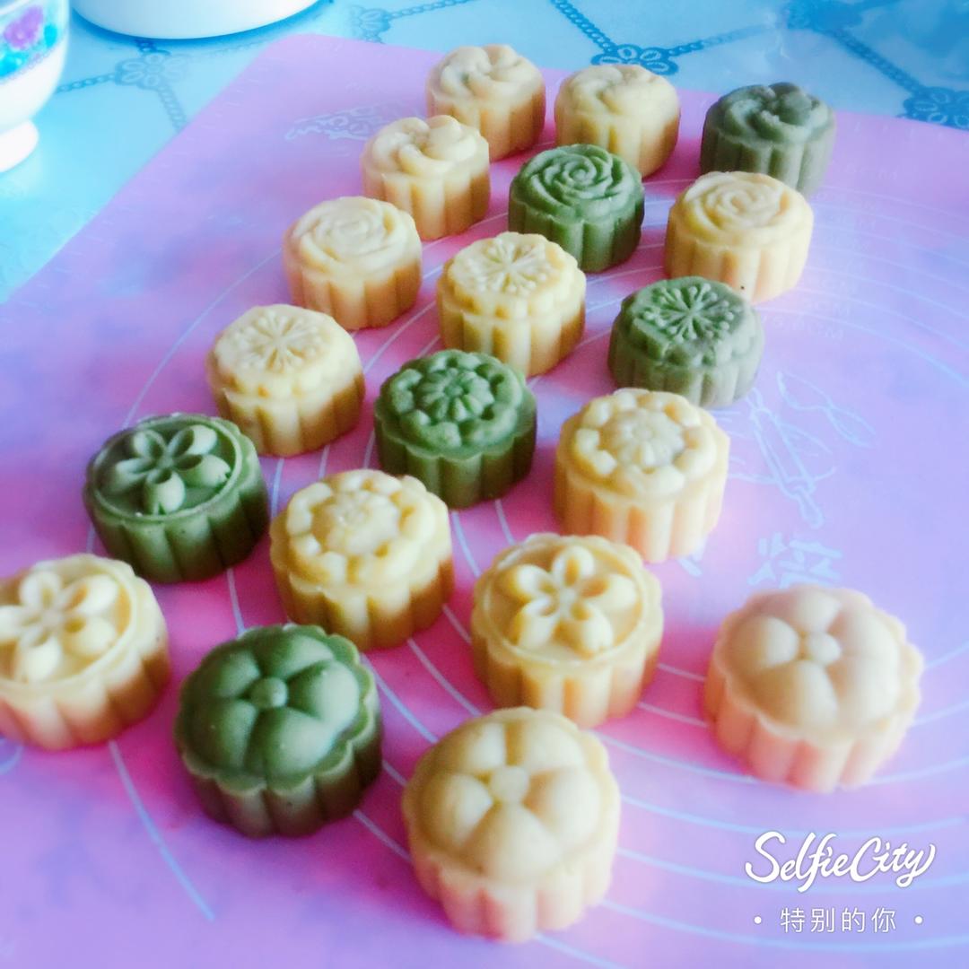 抹茶双色绿豆糕