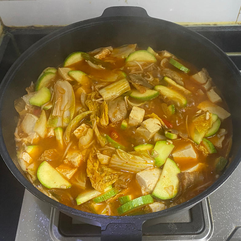 辣白菜豆腐汤