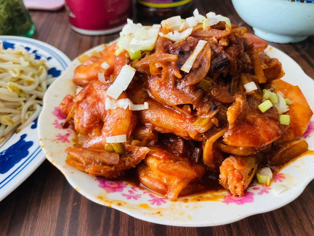 红焖大虾