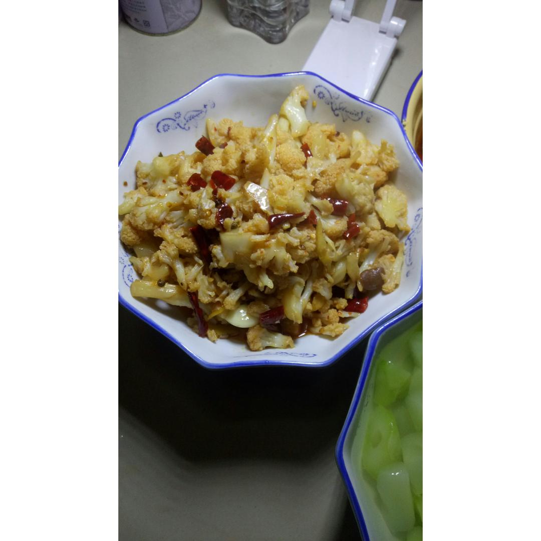很“浪费”米饭的家常菜之一-------干锅菜花