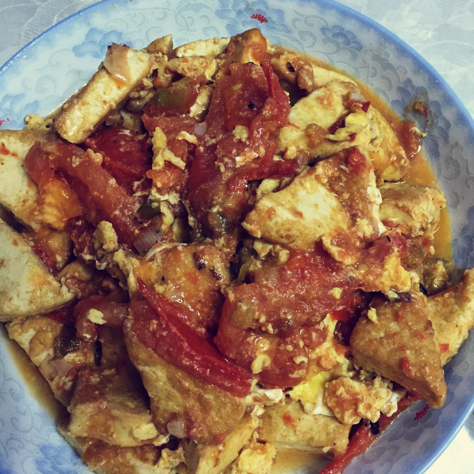 西红柿烧豆腐