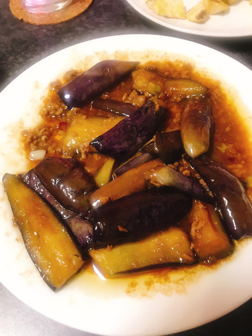 红烧肉沫茄子