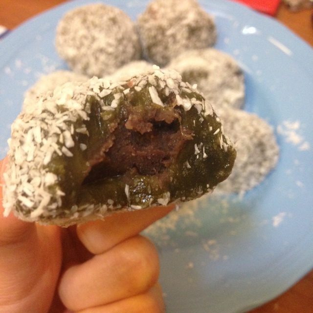 抹茶红豆糯米糍