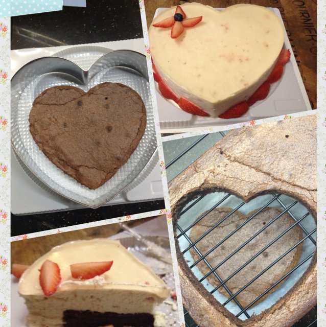 草莓果粒冻芝士蛋糕