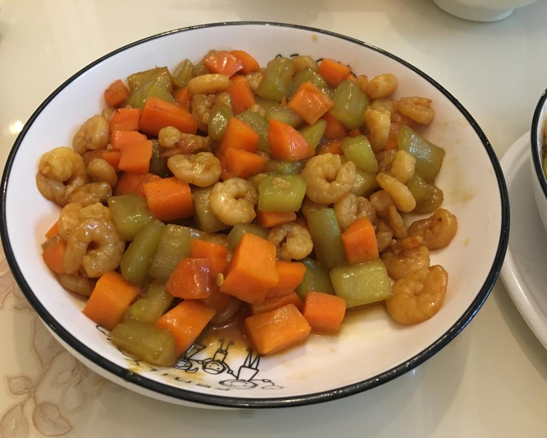 虾仁炒青瓜