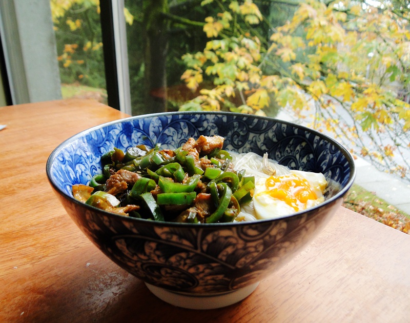 青椒肉丝面
