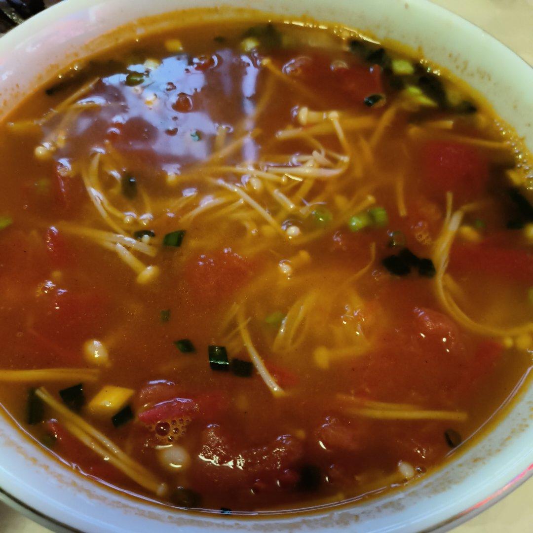番茄金针菇汤