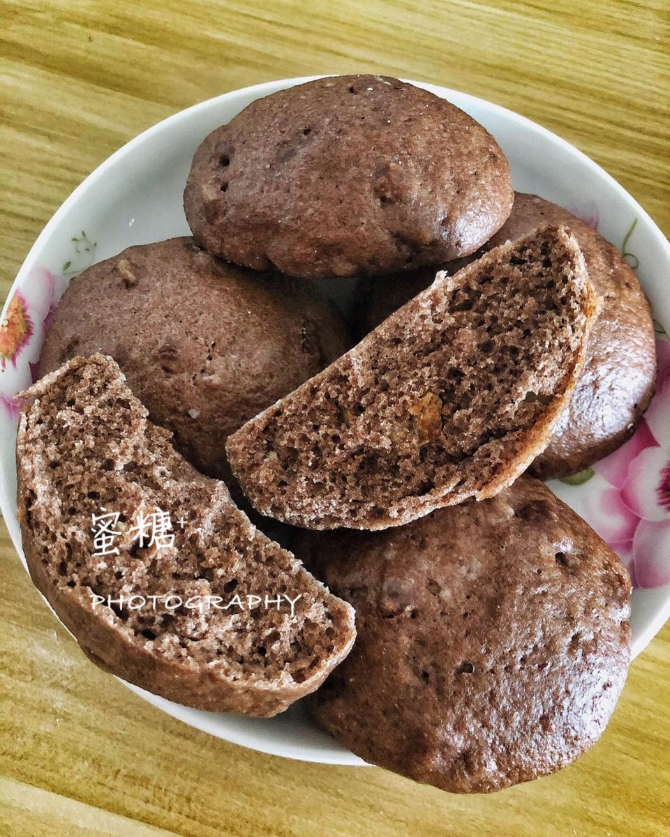 黑全麦无糖馒头
