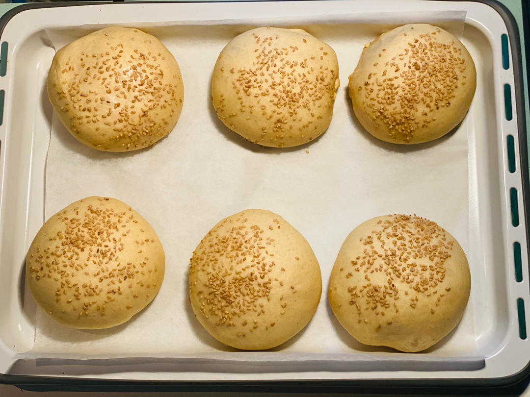 少油低糖｜全麦奇亚籽芝麻餐包｜复刻星巴克帕斯雀三明治面包胚，可做汉堡胚、热狗、三明治