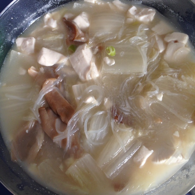 平菇豆腐汤