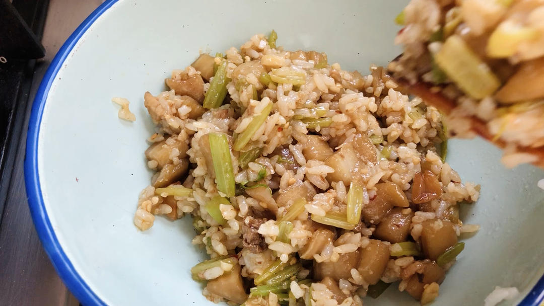 特别好吃的茄子炒饭