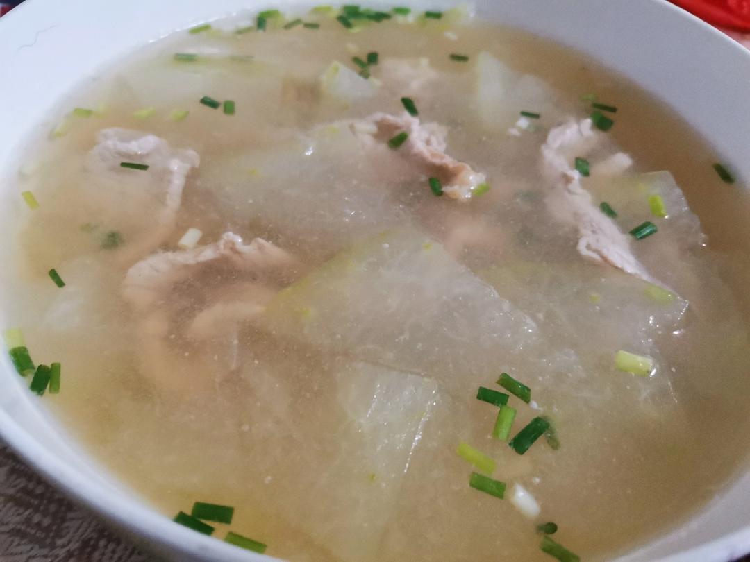低脂低卡超好喝的冬瓜肉片汤