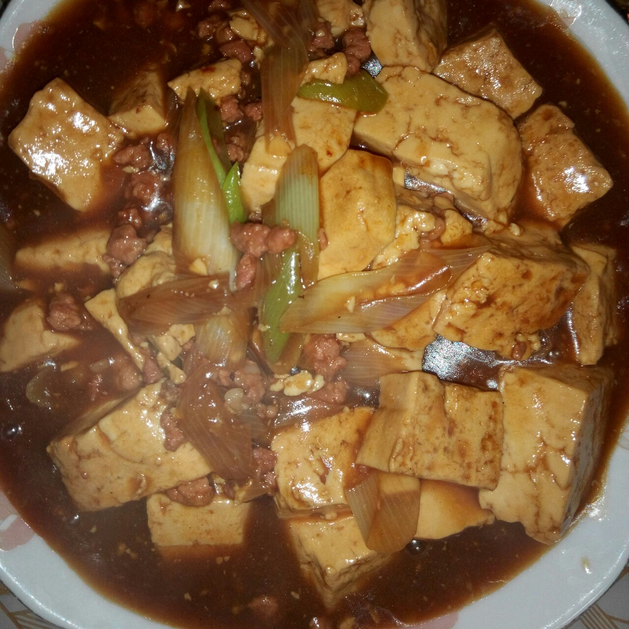 蚝油葱烧豆腐