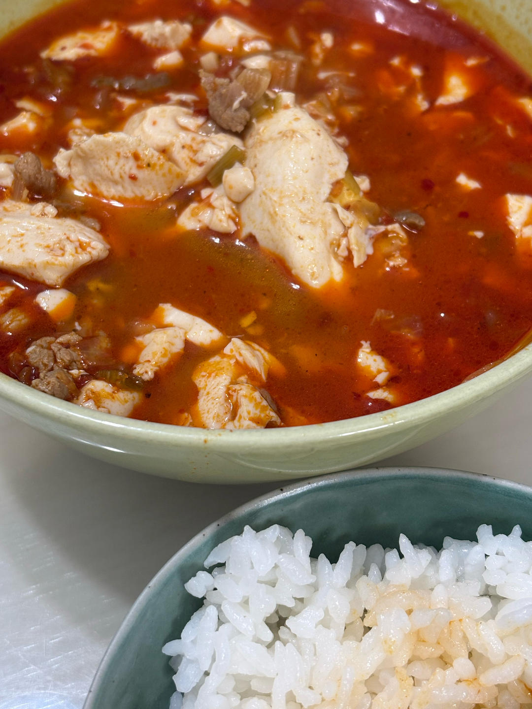 超级下饭的韩式嫩豆腐辣汤