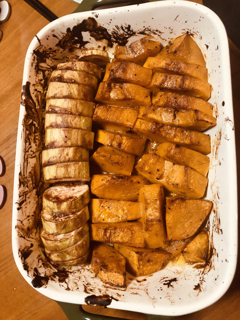 🎃第一次烤南瓜，无敌的好吃‼️