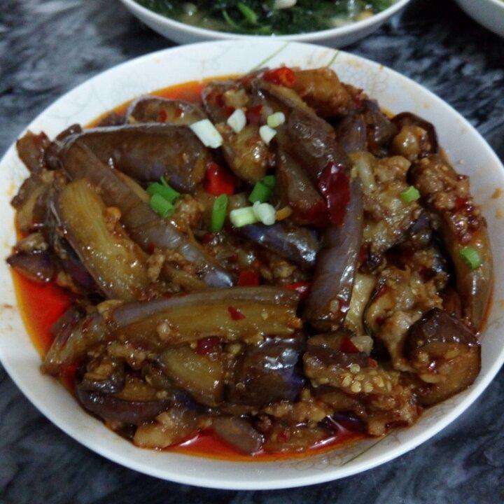 红烧肉沫茄子