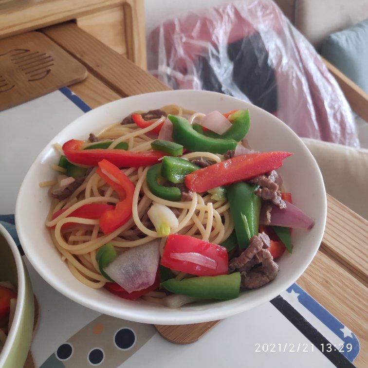 🍝黑椒牛柳意面✅比西餐厅的都好吃😋