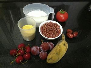 番茄小麦面饼&小米红豆红枣粥的做法 步骤1