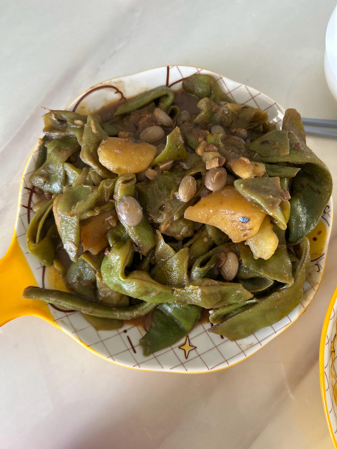 油豆角炖土豆（纯素）