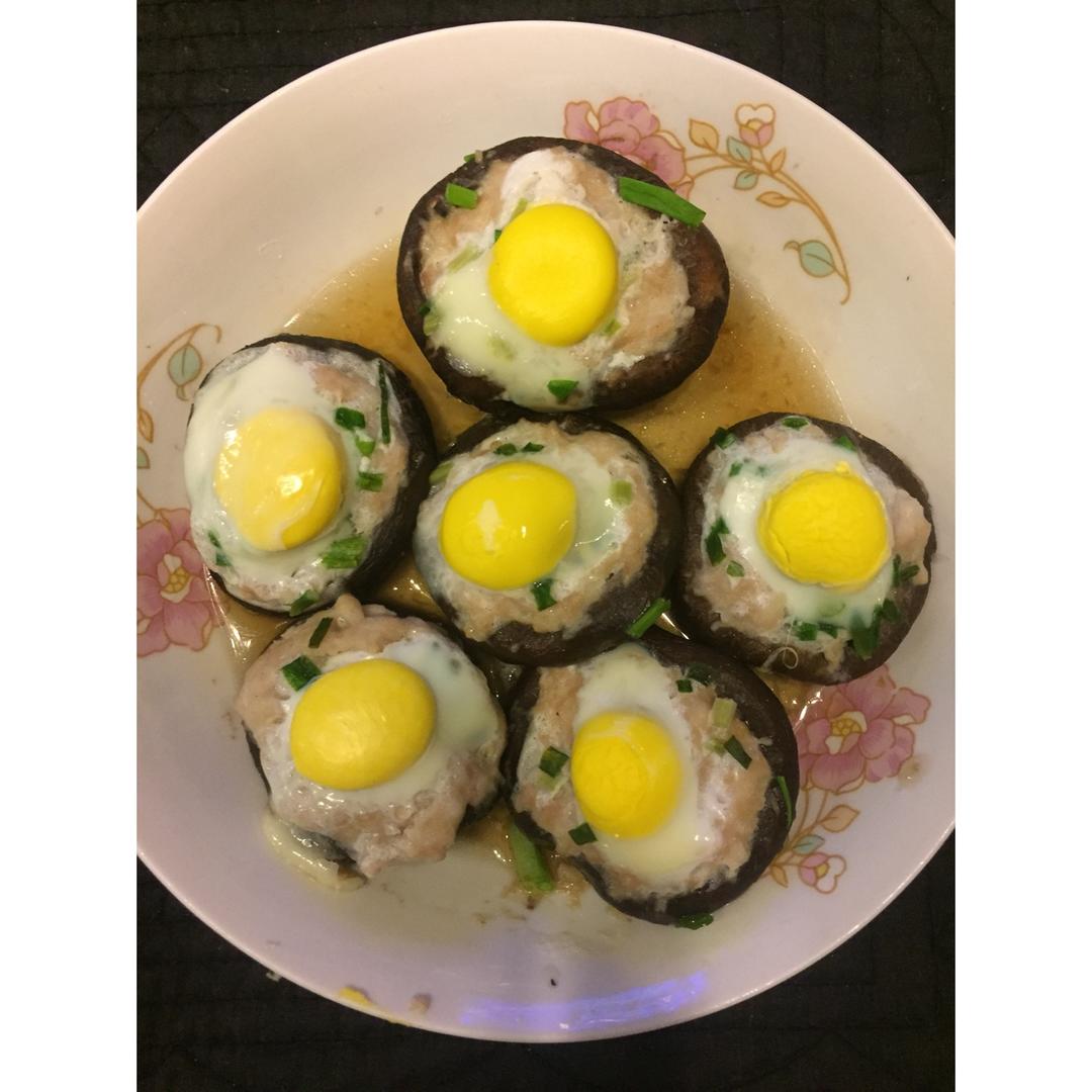 香菇肉末蒸鹌鹑蛋