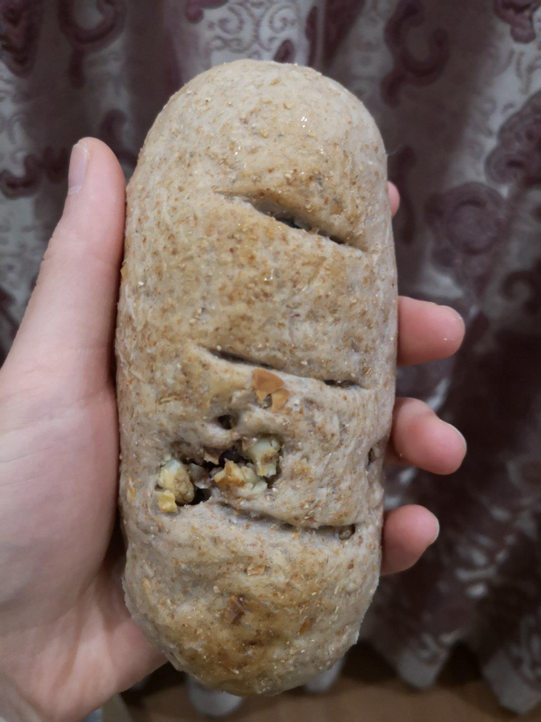 低卡全麦麻薯欧包