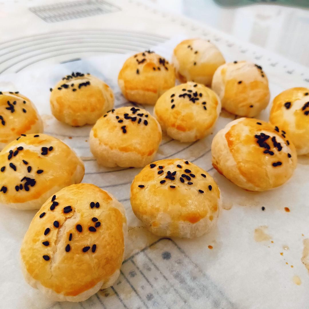 酥到掉渣的绿豆酥饼，简单易学
