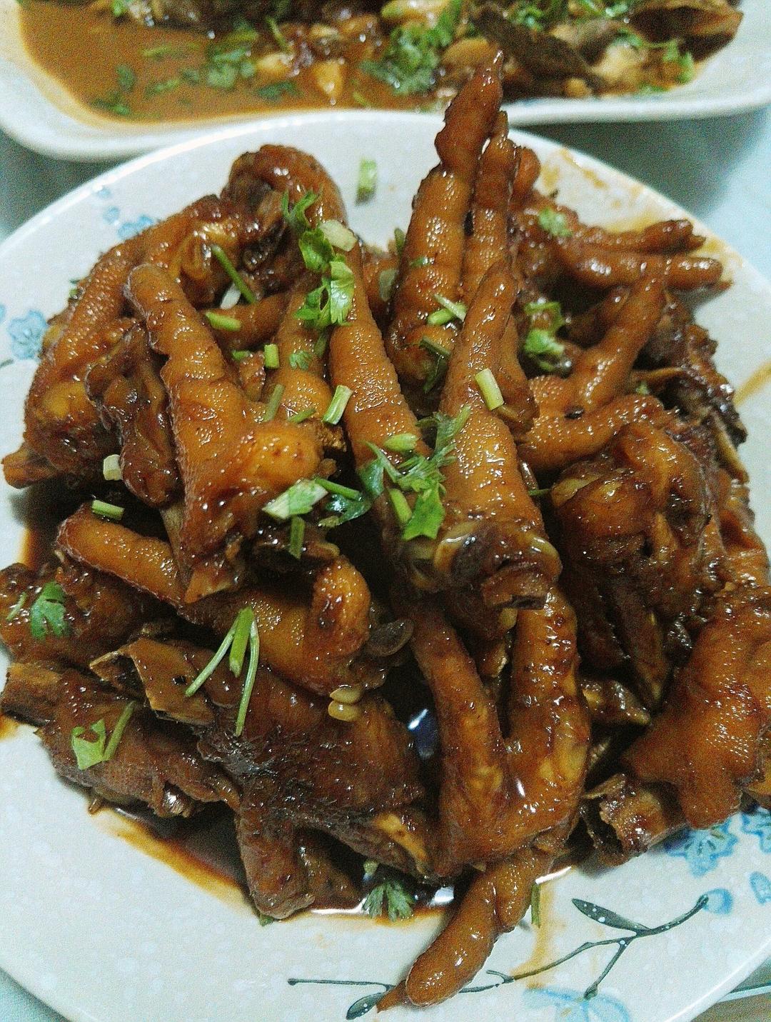 香辣烧鸡爪