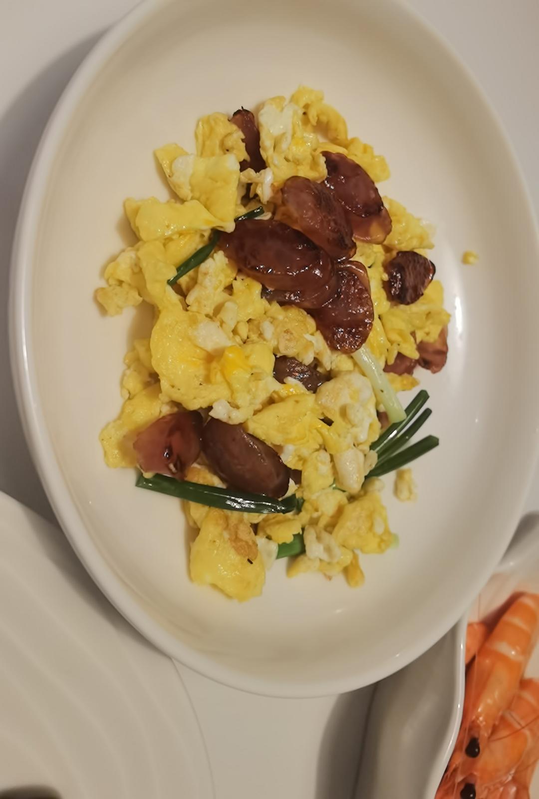 腊肠炒鸡蛋