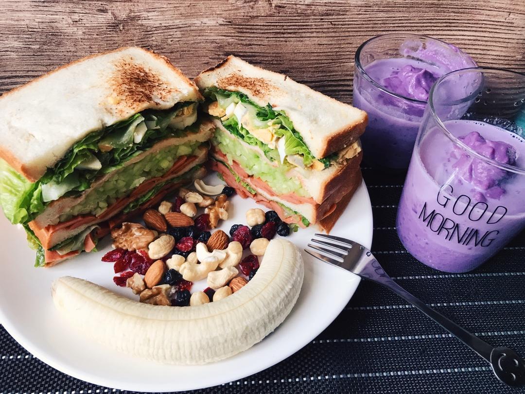 火腿芝士蛋三文治