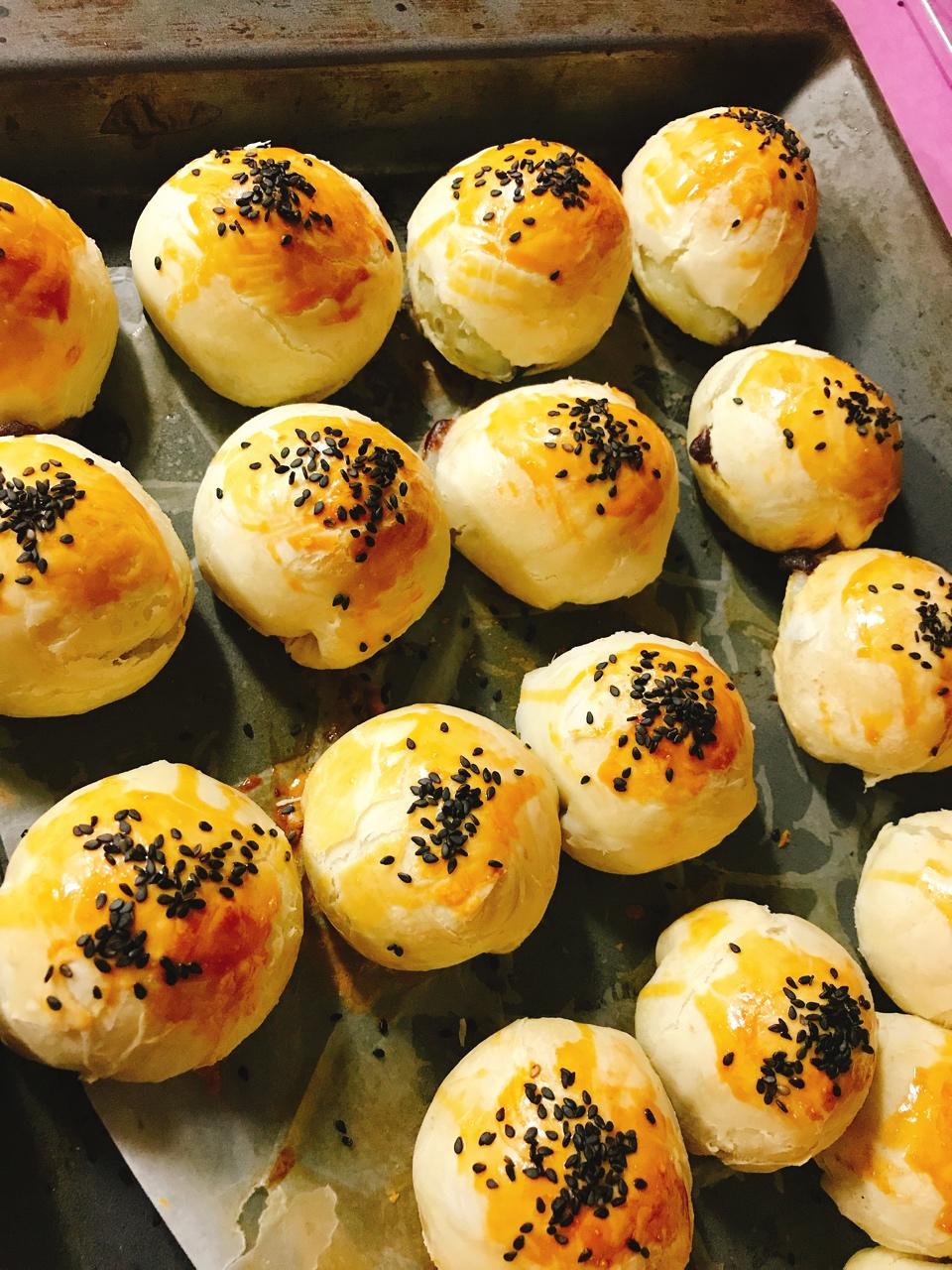 肉松麻薯蛋黄酥💕